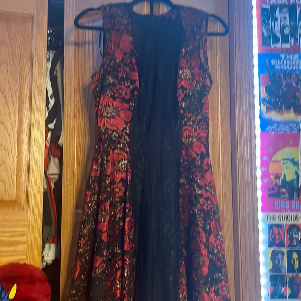 Pretty black and red dress